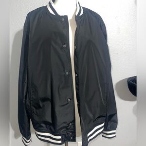 Black Jacket with Button Detail